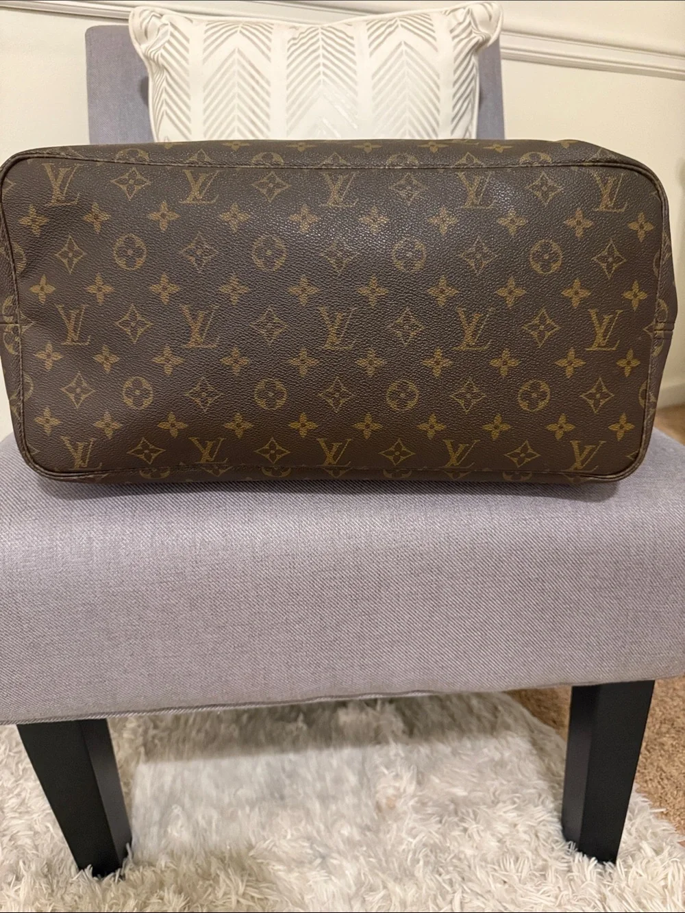 Louis Vuitton Monogram Canvas Tote with Vachetta Trim